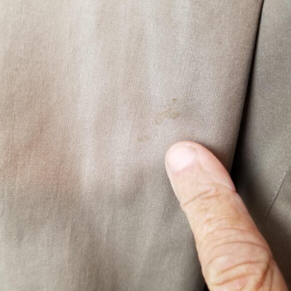 Vintage London Fog Jacket Mens 42 Brown Bomber Outdoors Unlimited Epaulet 80s - Picture 5 of 15